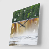 荒れ狂うアッパタフカメノンウォールクロック スクエア壁時計 (傾斜)