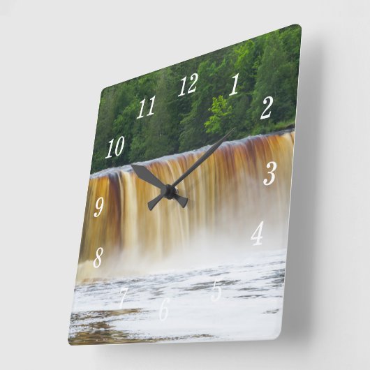 荒れ狂うアッパタフカメノンウォールクロック スクエア壁時計 (傾斜)