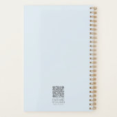 荒れ狂う水の聖句に十字架を付パーソナライズされたける プランナー手帳 (裏面)