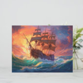 荒れ狂う海で船を航行する (スタンド正面)