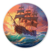 荒れ狂う海で船を航行する セラミックノブ (正面)