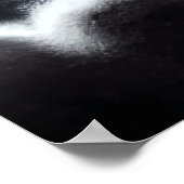 荒れ狂う海の岩の上の城 | AIアートポスター ポスター (角)