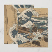 荒れ狂う海 ポストカード (正面/裏面)