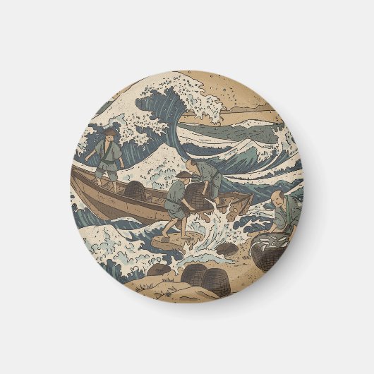 荒れ狂う海 マグネット (正面)