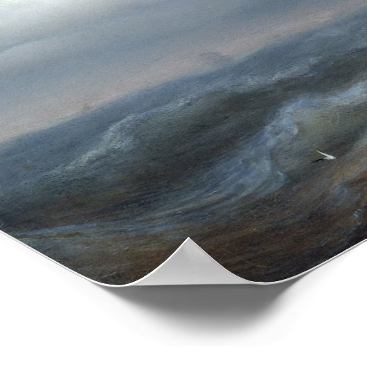 荒れ狂う海， 1846 ポスター (角)