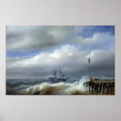 荒れ狂う海， 1846 ポスター (正面)