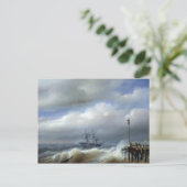 荒れ狂う海， 1846 ポストカード (スタンド正面)