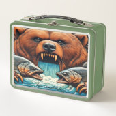 荒れ狂う猟師 メタルランチボックス (正面)