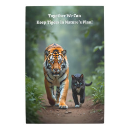 荒れ狂う猫の友人たち メタルプリント