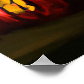 荒れ狂う赤いカボチャ | AIアートポスター ポスター (角)