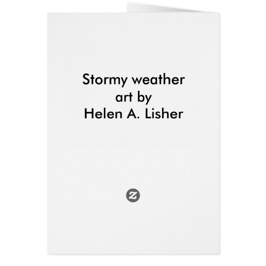 荒れ狂った天気 (裏面)