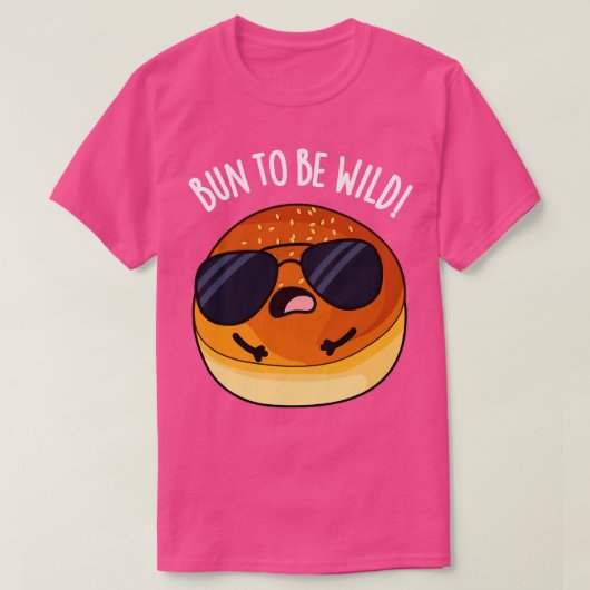 荒れ狂った食べおもしろい物パン Tシャツ (デザイン正面)