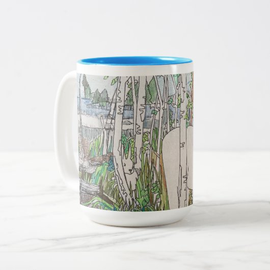 荒れ狂って ツートーンマグカップ (正面左)