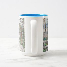 荒れ狂って ツートーンマグカップ