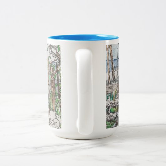 荒れ狂って ツートーンマグカップ (ハンドル)