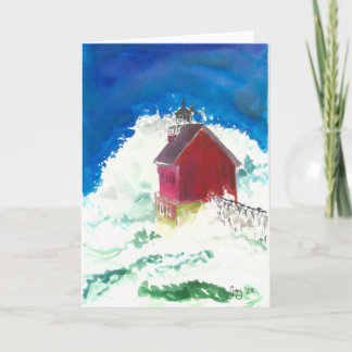 荒れ空白の狂う海のカード サンキューカード