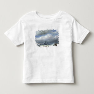 荒天1846年の荒海 トドラーTシャツ