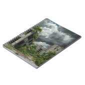 荒廃した施設と嵐の雲 ノート (左側)
