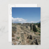 荒廃した都市の眺め ポストカード (正面/裏面)