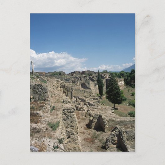 荒廃した都市の眺め ポストカード (正面)