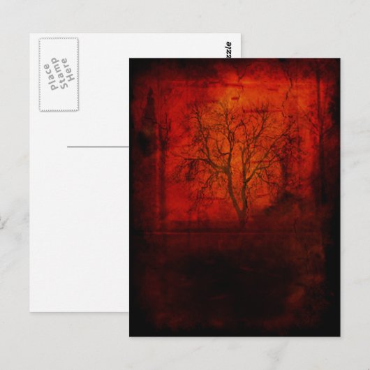 荒廃した ポストカード (正面/裏面)