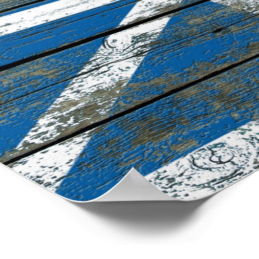 荒木板へのニューファンドランド州旗の効果 ポスター (角)