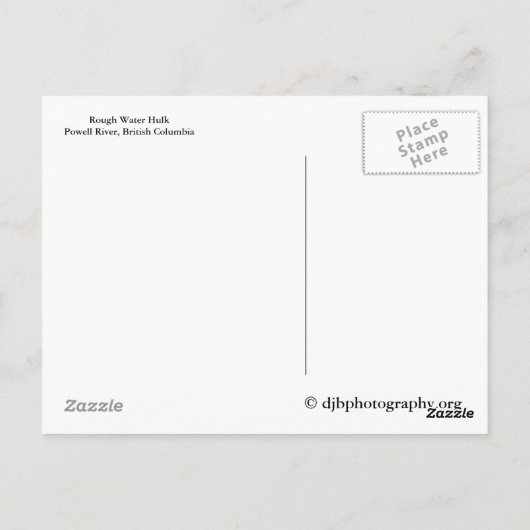 荒水ハルク ポストカード (裏面)