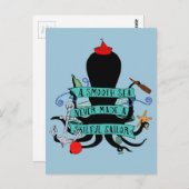 荒波が経験豊富な船員を育てる ポストカード (正面/裏面)