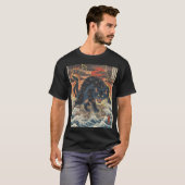荒波の上のスパイク怪獣 Tシャツ (正面フル)