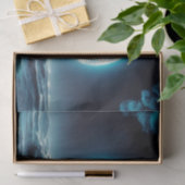 荒波の海賊船ムーンライトナイト・デコパージュ 薄葉紙 (ギフト)