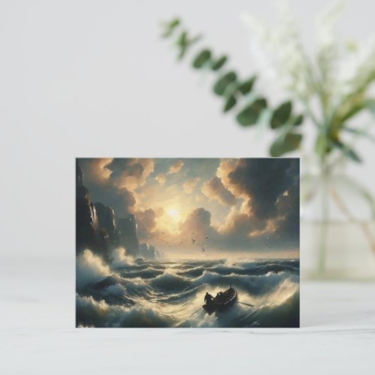 荒波の船 ポストカード (スタンド正面)