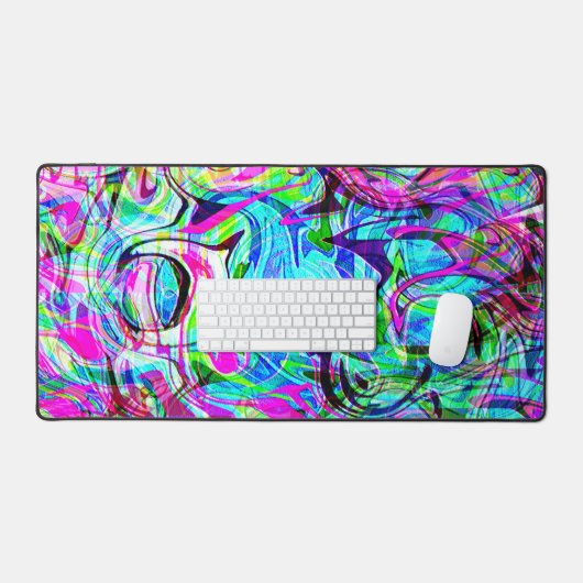 荒波…..... デスクマット (キーボード&マウス)