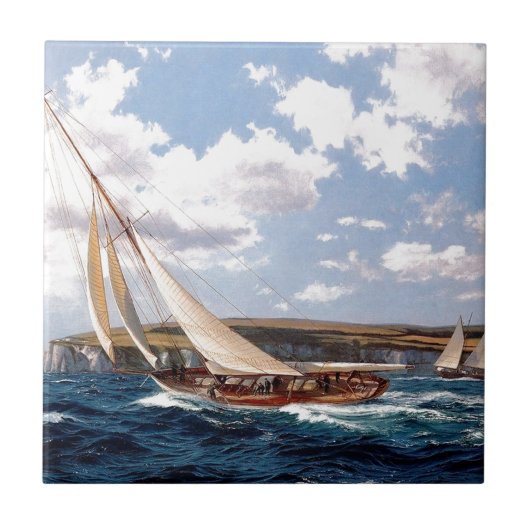 荒海の航海 タイル (正面)