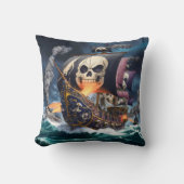 荒海婚約したの海賊船 クッション (正面)