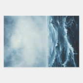 荒海海波の分離 ラッピングペーパーシート (正面)