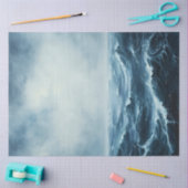 荒海海波の分離 薄葉紙 (クラフト)