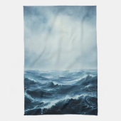 荒海海波 キッチンタオル (縦)