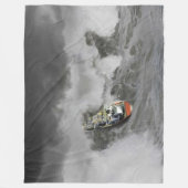 荒海 フリースブランケット (正面)