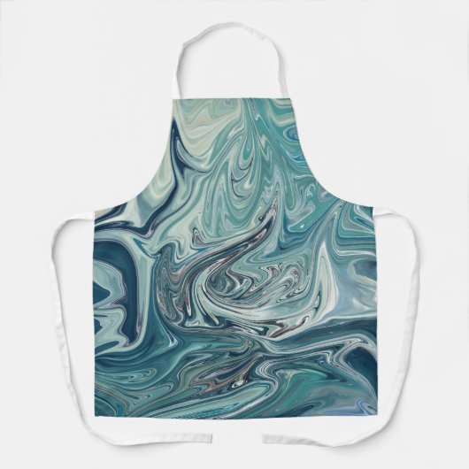 荒海 |海最高の抽象芸術絵画s エプロン (正面)
