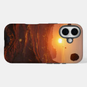 荒涼としたエイリアン砂漠の風景 Case-Mate iPhoneケース (裏面 (横))