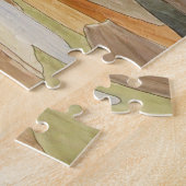 荒涼とした地域水彩ラインアートプリント ジグソーパズル (側面)