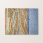 荒涼とした地域水彩ラインアートプリント ジグソーパズル (横)