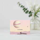 荒涼とした大地と惑星。 名刺 (スタンド正面)