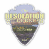 荒涼WA（矢印） シール (正面)