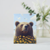 荒野お洒落：クマの夢の踊り ポストカード (スタンド正面)