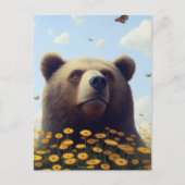 荒野お洒落：クマの夢の踊り ポストカード (正面)