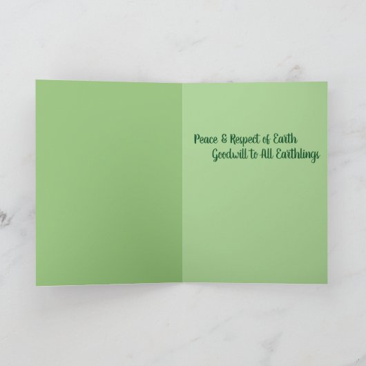 荒野からのクリスマスの挨拶 シーズンカード (内部)