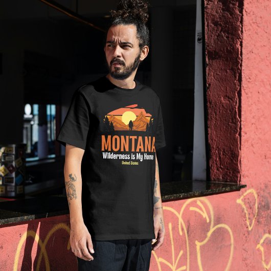 荒野が私の家 - モンタナの根源 | 自然愛好家 Tシャツ