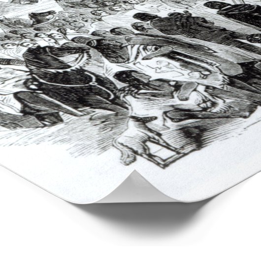 荒野で説教するジョセフ・スミス ポスター (角)