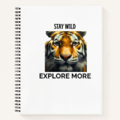 荒野に生き、冒険を Notebook Travel Journal ノートブック (正面)